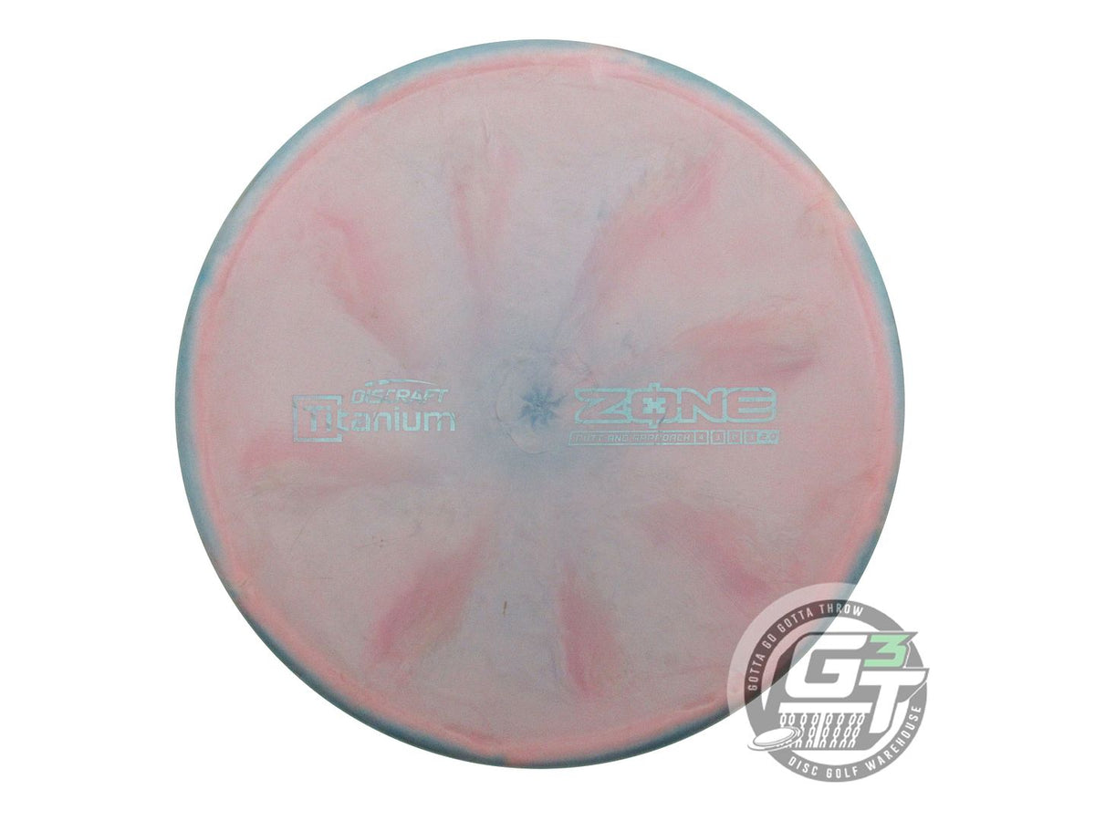 USED Discraft Titanium Zone 176g Pink-Teal Putter Golf Disc