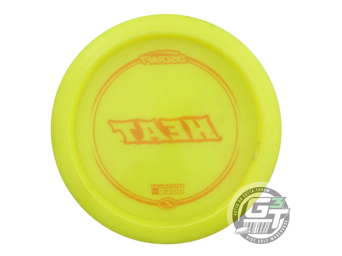 USED Discraft Z Heat 175g Yellow Orange Stamp Distance Driver Golf Disc