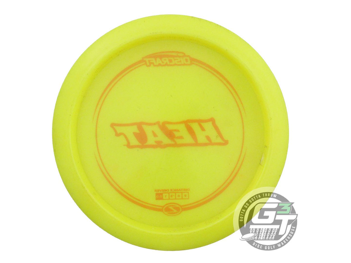 USED Discraft Z Heat 175g Yellow Orange Stamp Distance Driver Golf Disc