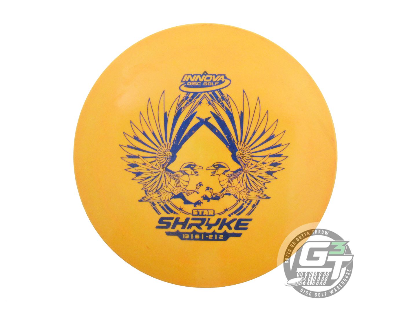 USED Innova Star Shryke 175g Marigold Blue Foil Distance Driver Golf Disc