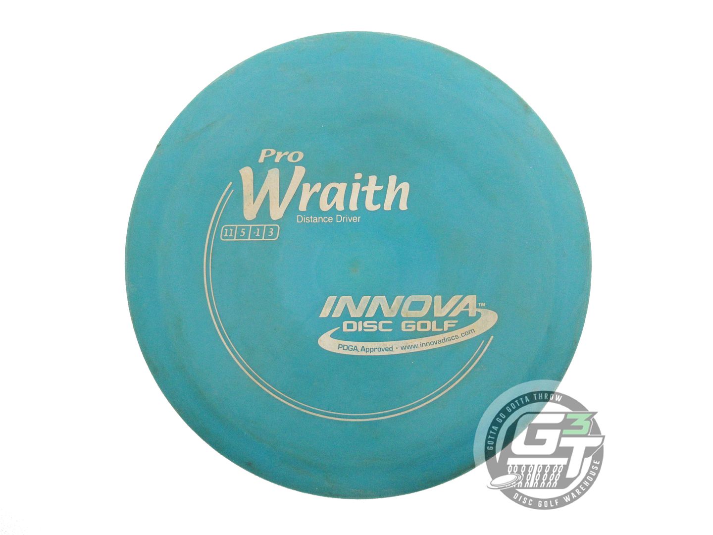 USED Innova Pro Wraith 175g Teal White Stamp Distance Driver Golf Disc