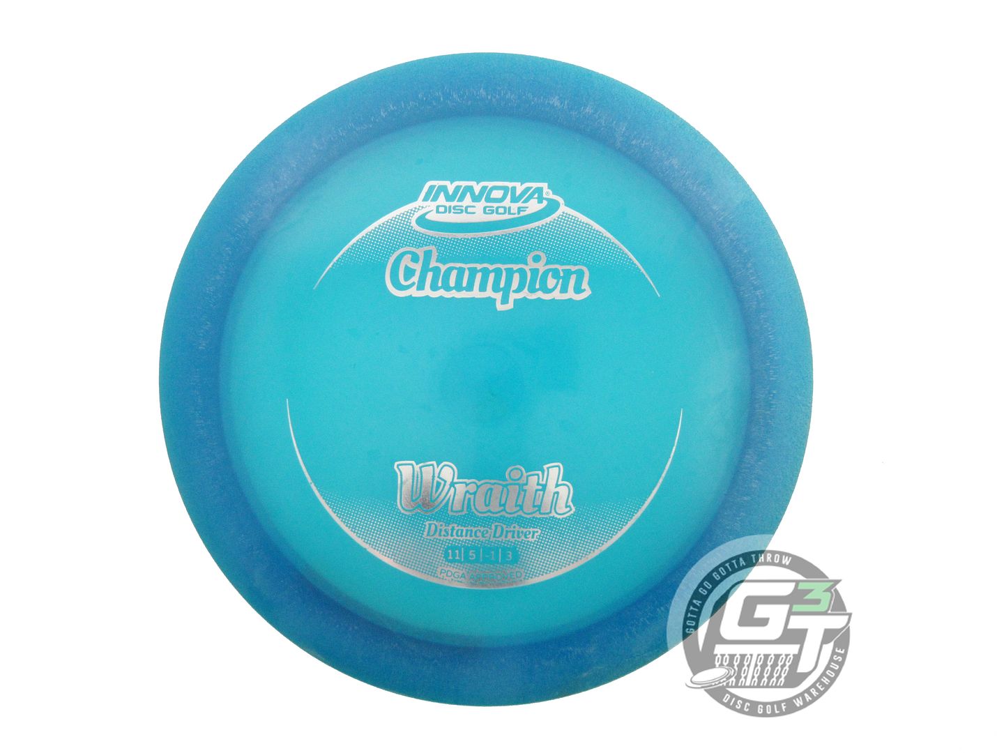 USED Innova Champion Wraith 163g Blue Silver Foil Distance Driver Golf Disc