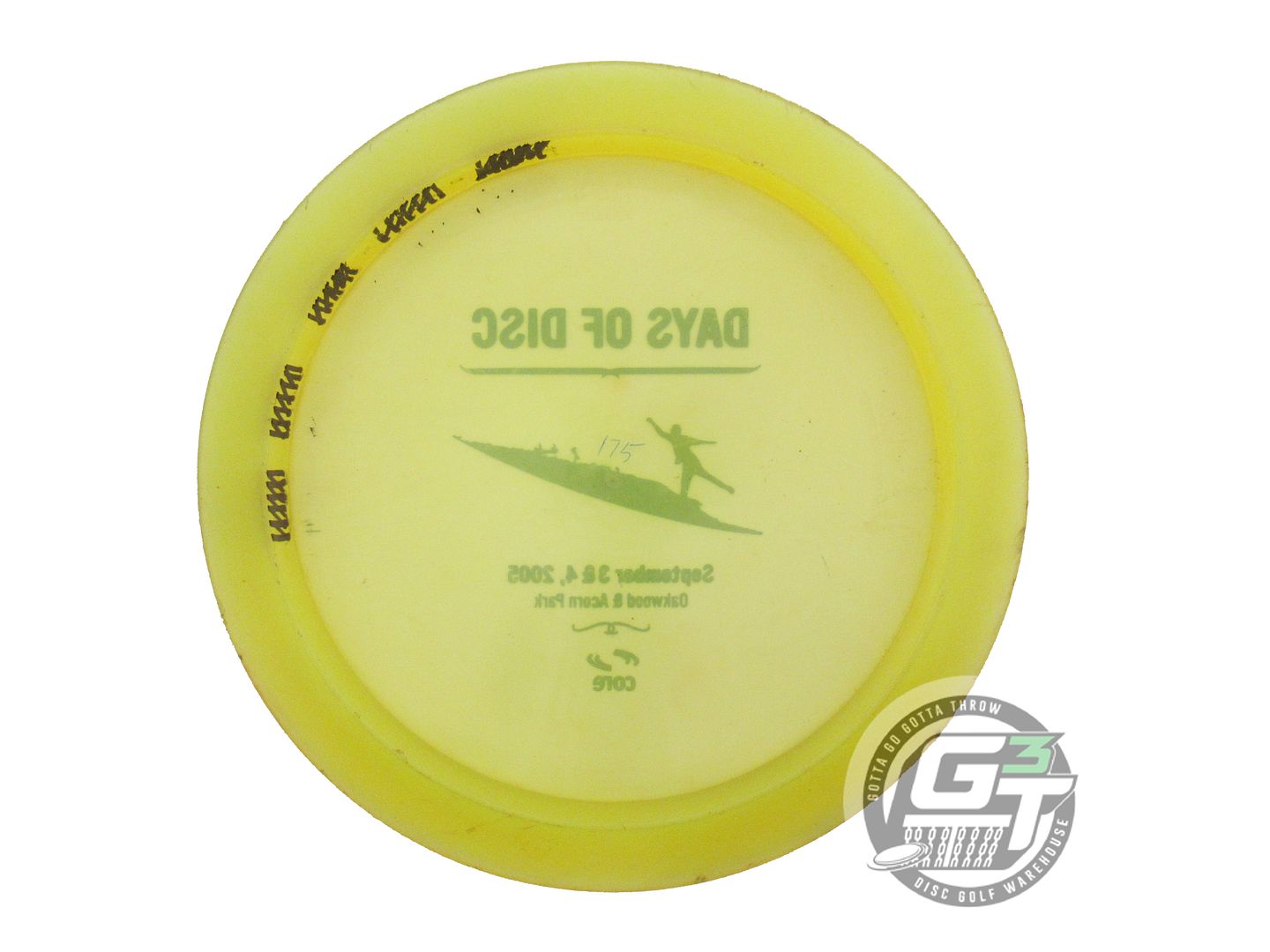USED Discraft Z Flash 175g Yellow Blue Foil Distance Driver Golf Disc