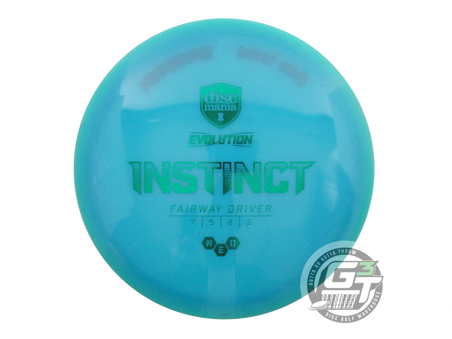 USED DiscMania Neo Instinct 175g Teal Green Foil Fairway Driver Golf Disc