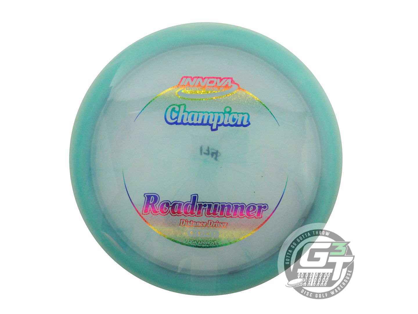 USED Innova Champion Roadrunner 174g Seafoam Rainbow Star Foil Driver Golf Disc