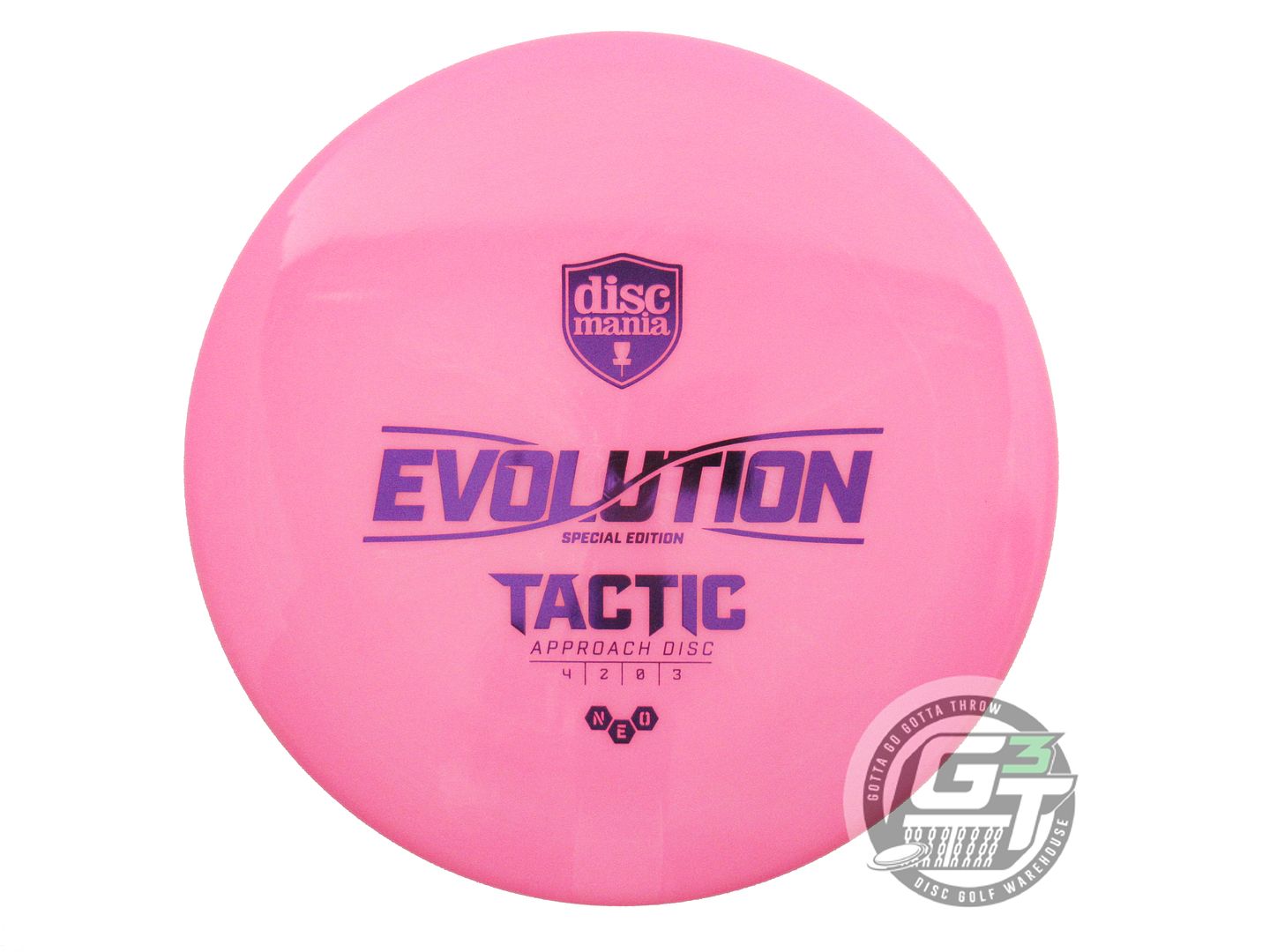 USED DiscMania [SE] Neo Tactic 175g Pink Purple Foil Putter Golf Disc