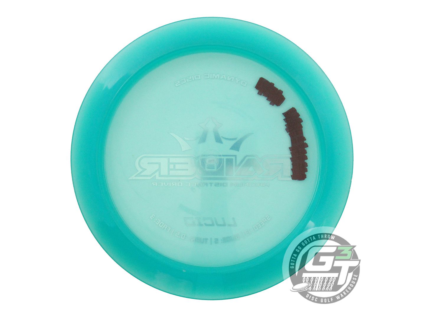 USED Dynamic Discs Lucid Raider 174g Teal Silver Foil Distance Driver Golf Disc