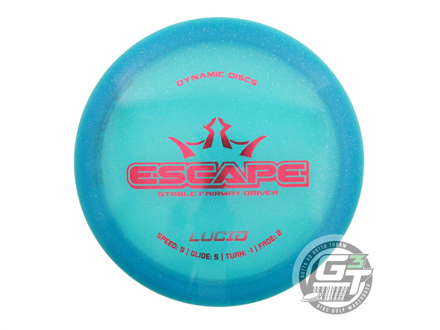 USED Dynamic Discs Lucid Escape 175g Blue Red Foil Fairway Driver Golf Disc