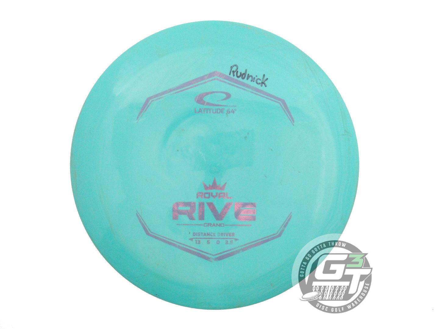 USED Latitude 64 Royal Grand Rive 173g Seafoam Pink Foil Distance Driver Disc