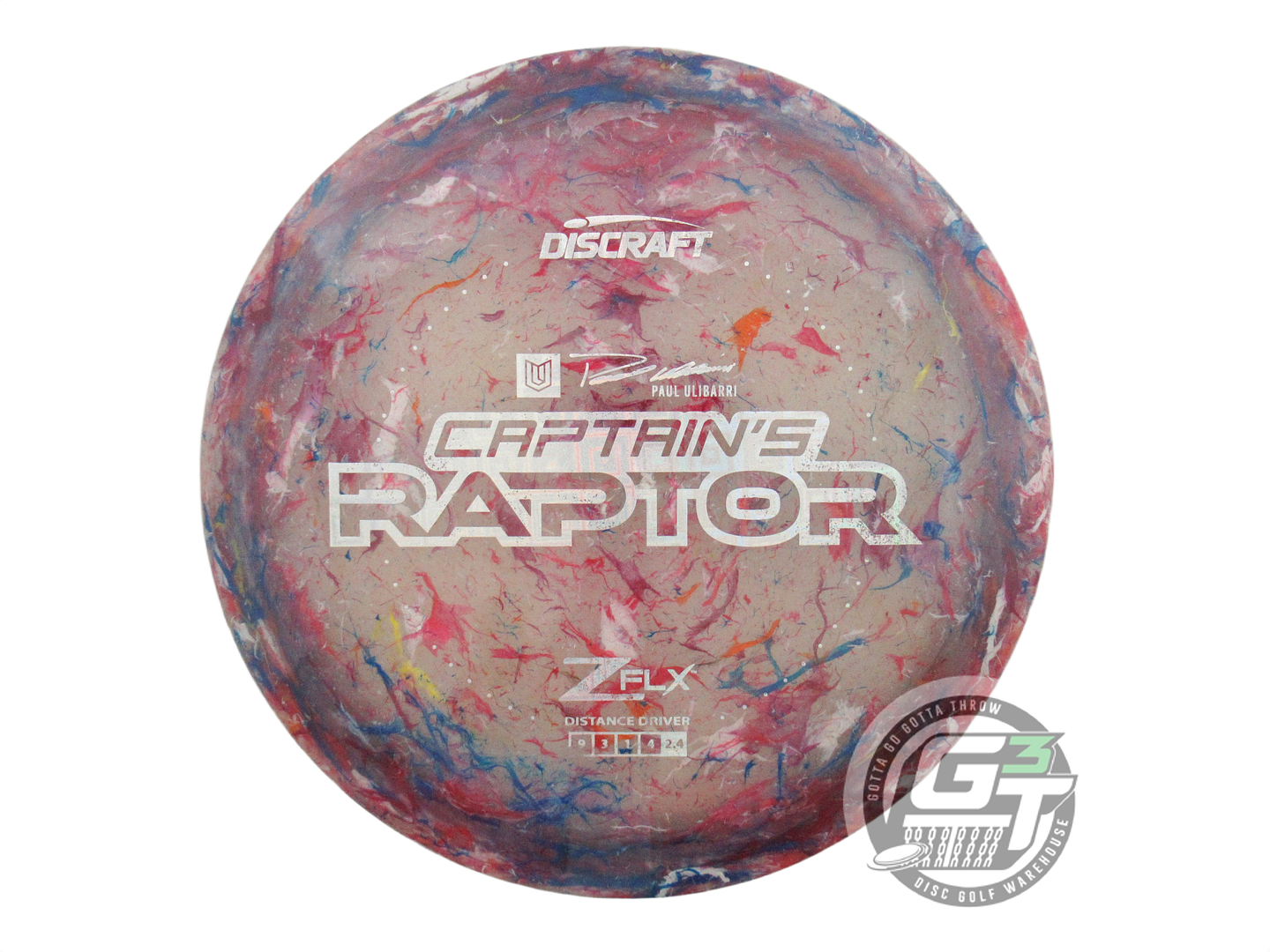 USED Discraft [CAPTAIN'S] Jawbreaker Z FLX Raptor 175g Square Holo Driver Disc