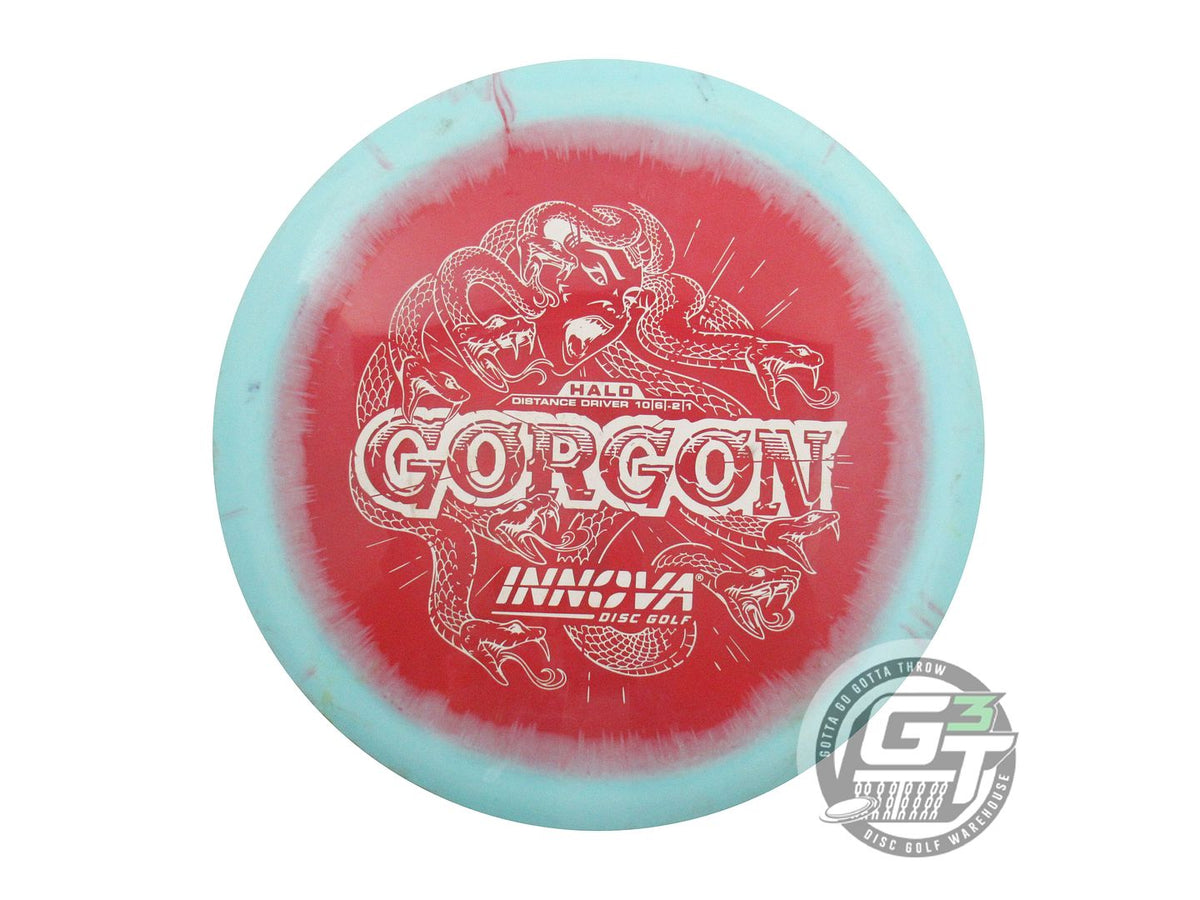 USED Innova Halo Star Gorgon 172g Sky Blue-Red Distance Driver Golf Disc