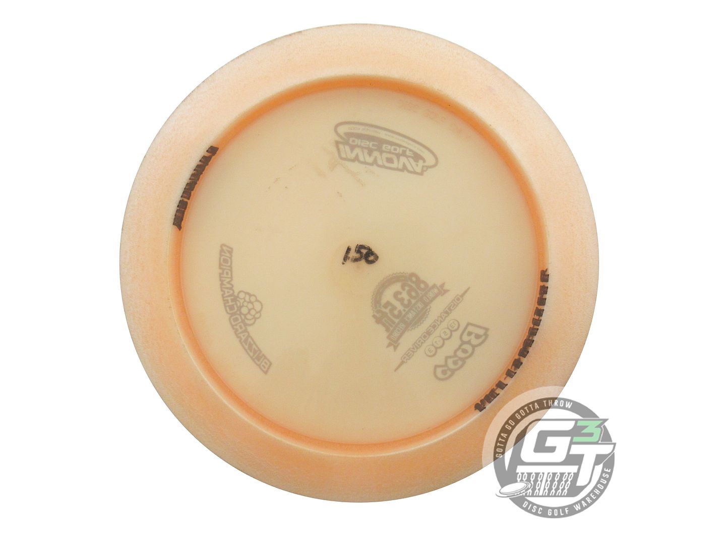 USED Innova Blizzard Boss 150g Peach Aqua Foil Distance Driver Golf Disc