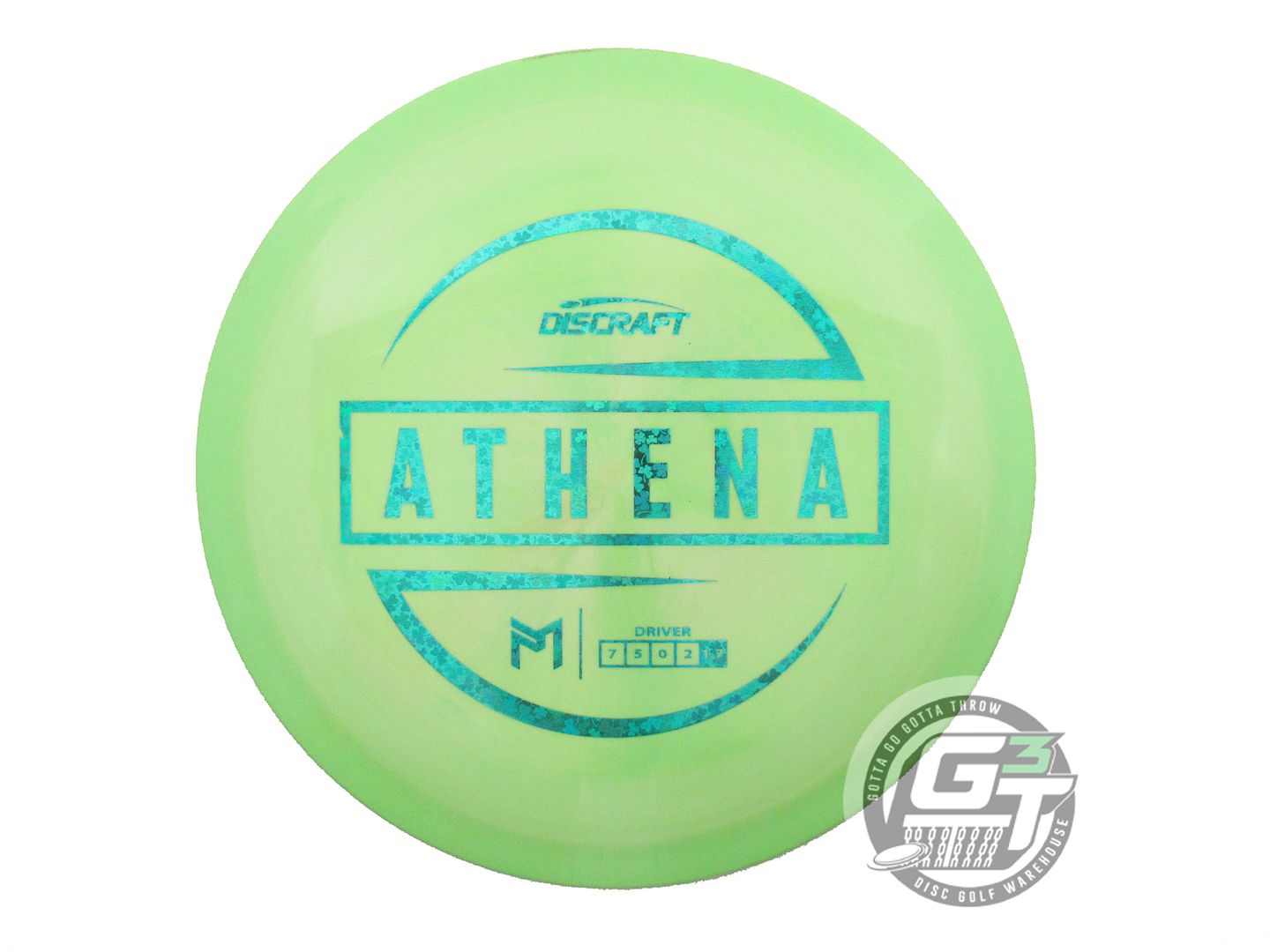 USED Discraft [McBETH] ESP Athena 173g Lime Shamrock Foil Driver Golf Disc