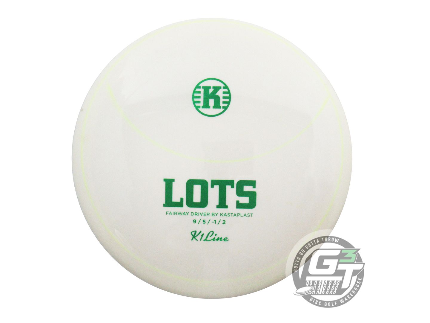 USED Kastaplast K1 Lots 174g White Green Stamp Fairway Driver Golf Disc