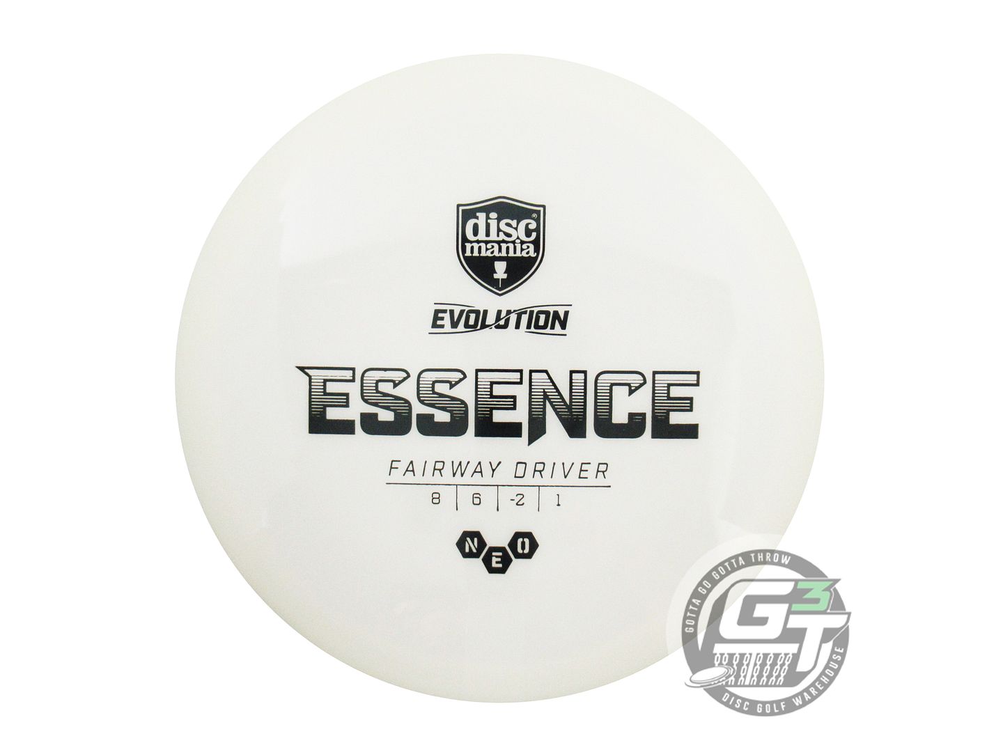 NOS DiscMania ETERNAL WAVE Neo Essence 170g White Black Stamp Driver Golf Disc