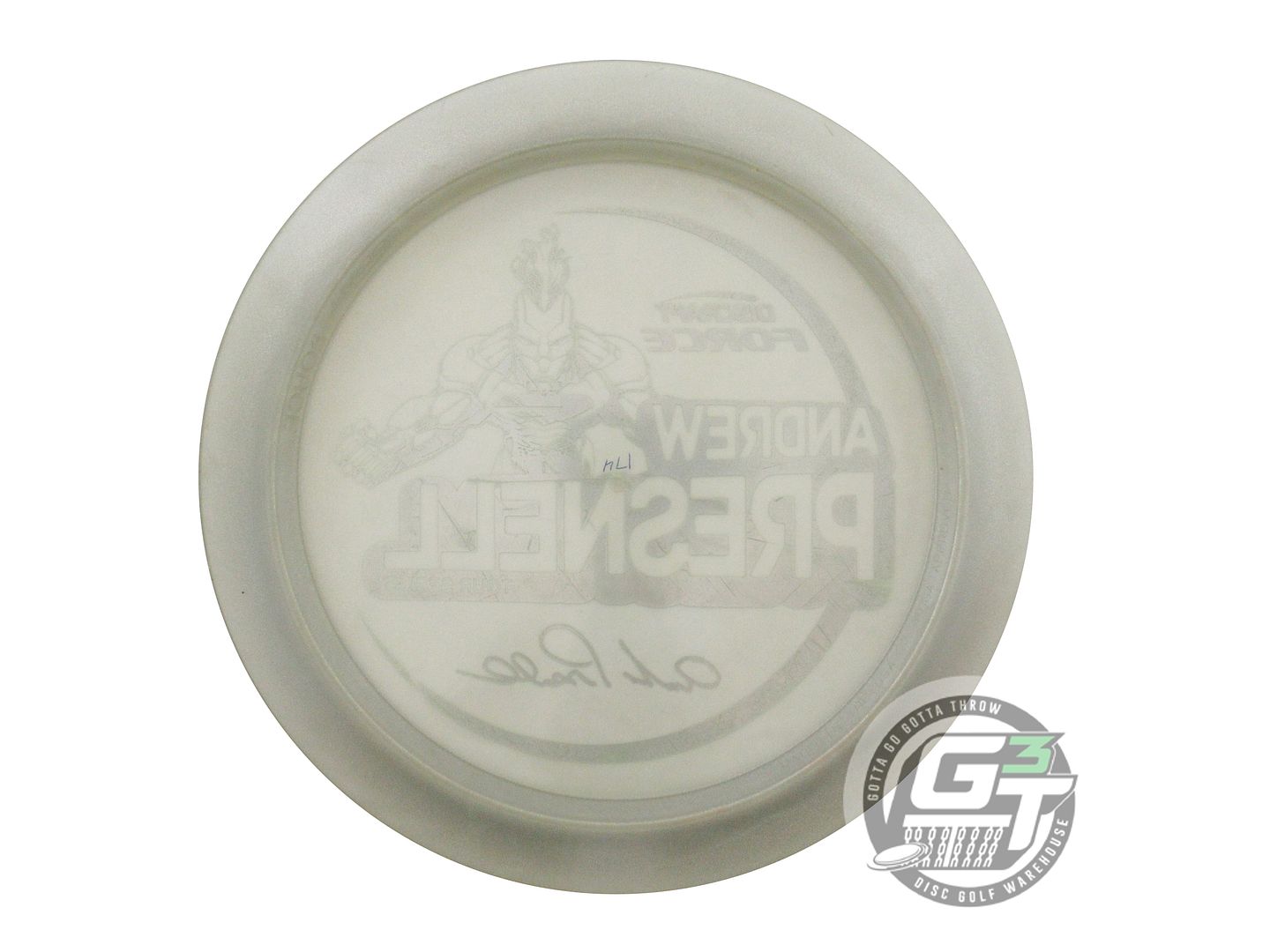USED Discraft [PRESNELL] Metallic Z Force 174g Smoke Lime Foil Driver Golf Disc