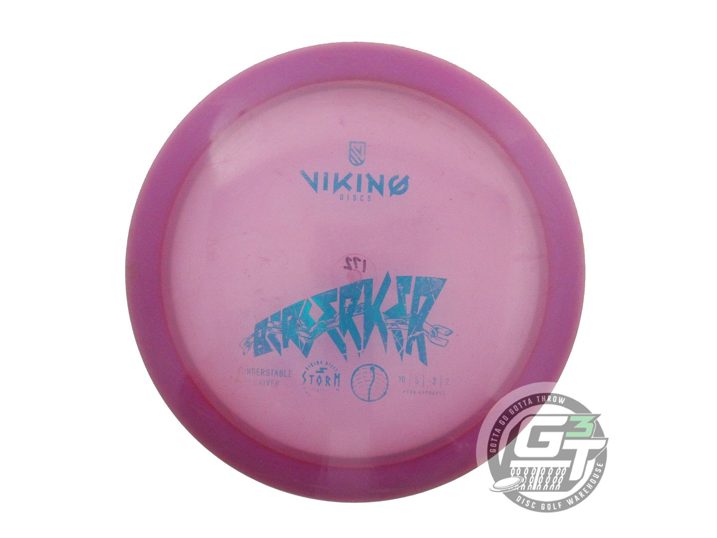 USED Viking Discs Storm Berserker 172g Purple Teal Foil Distance Driver Disc