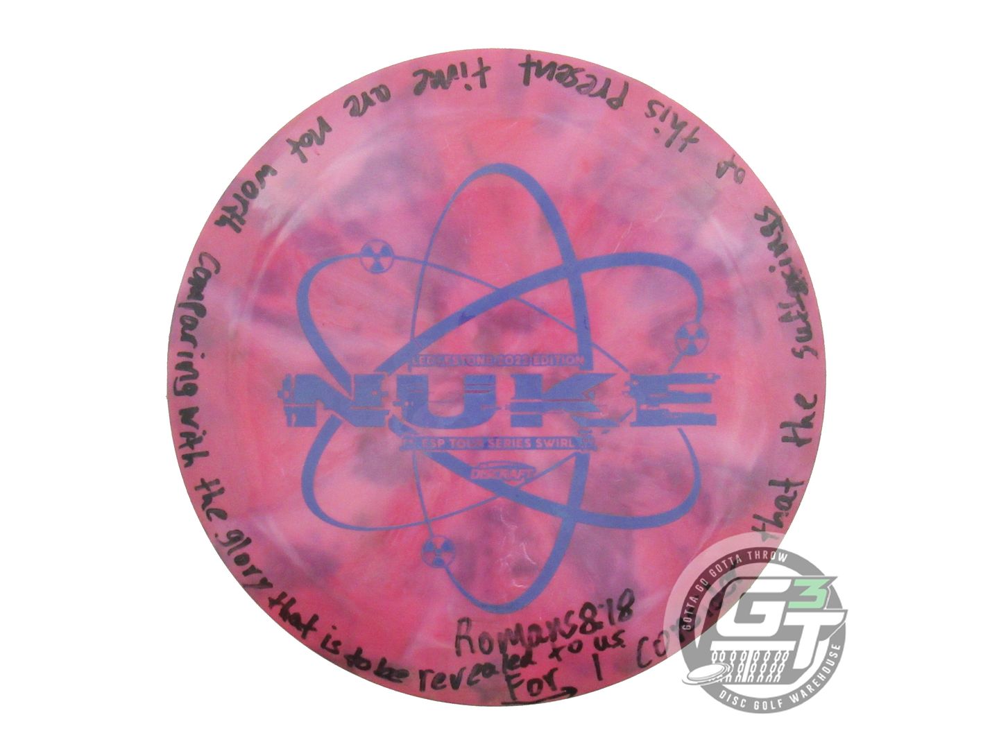 USED Discraft [LEDGESTONE] ESP Nuke 174g Magenta-Peach Driver Golf Disc