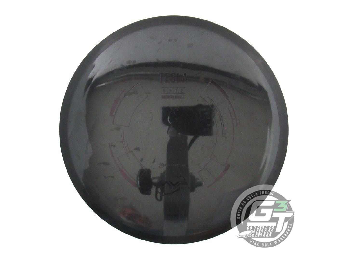 USED MVP Disc Sports Neutron Tesla 170g Black Distance Driver Golf Disc