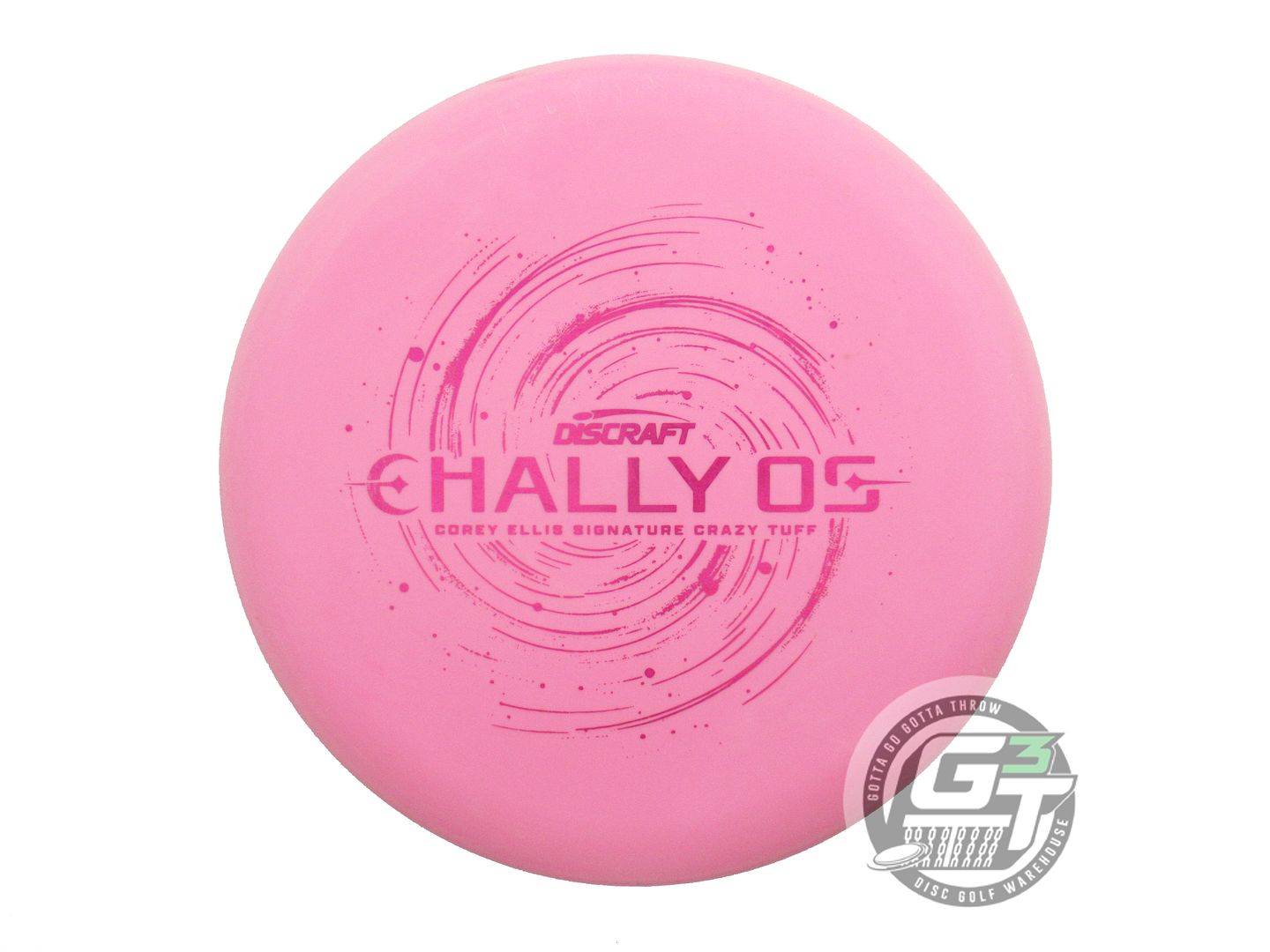 USED Discraft [ELLIS] Crazy Tuff Challenger OS 173g Pink Shatter Putter Disc