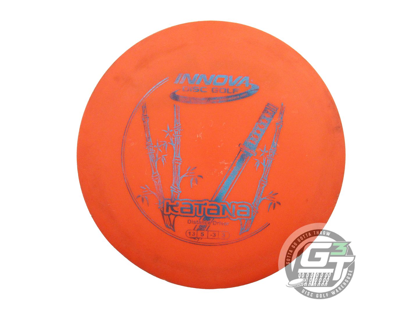 USED Innova DX Katana 173g Orange Blue Foil Distance Driver Golf Disc