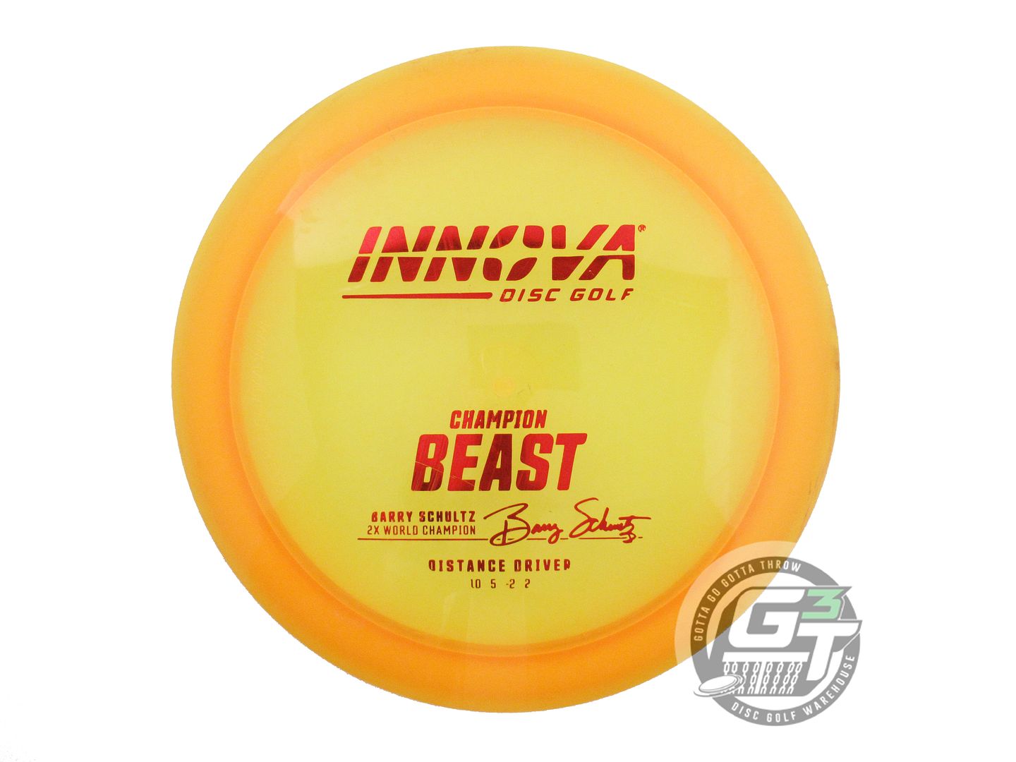 USED Innova Champion Beast 174g Marigold Red Foil Distance Driver Golf Disc