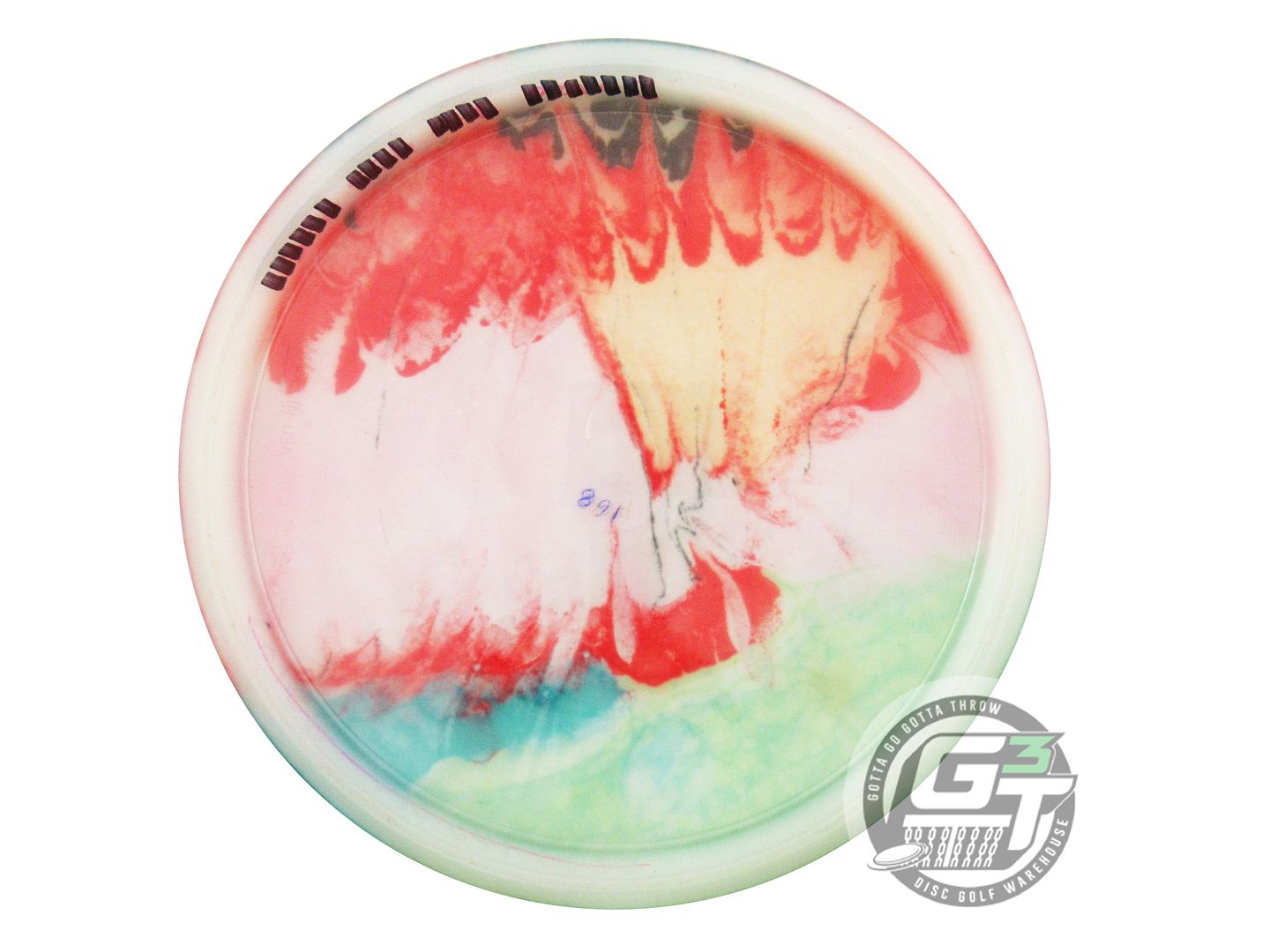 USED Innova Champion Roc3 168g White HOME DYED Midrange Golf Disc