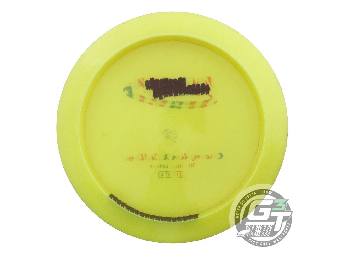 USED Innova Champion Xcaliber 162g Yellow Flag Foil Distance Driver Golf Disc