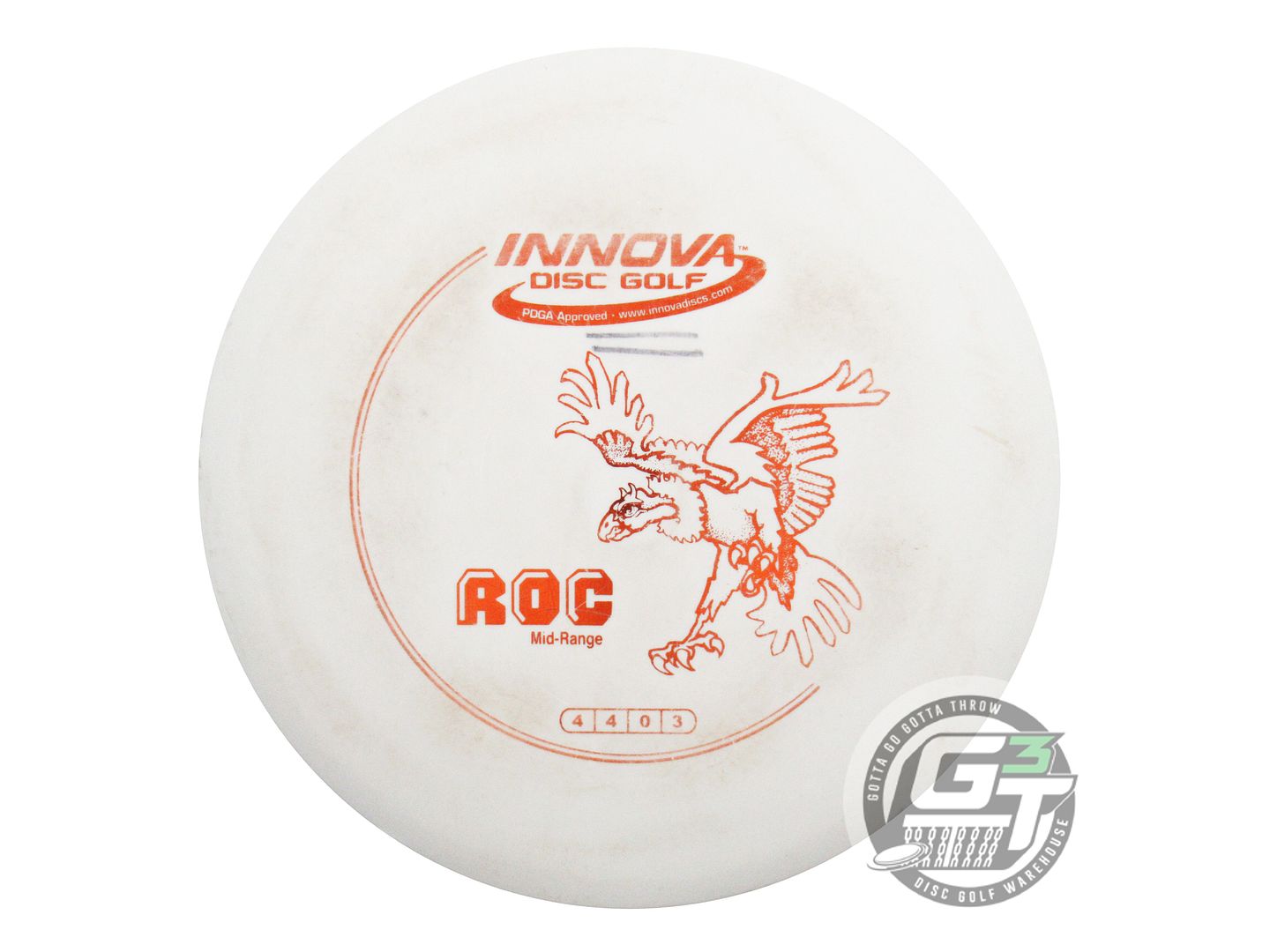 USED Innova DX Roc 176g White Orange Foil Midrange Golf Disc