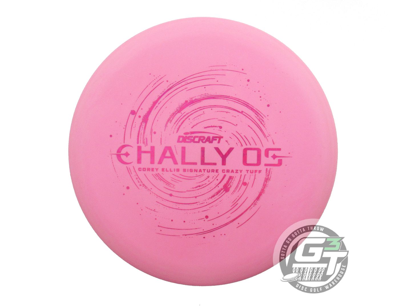 USED Discraft [ELLIS] Crazy Tuff Challenger OS 173g Pink Shatter A Putter Disc