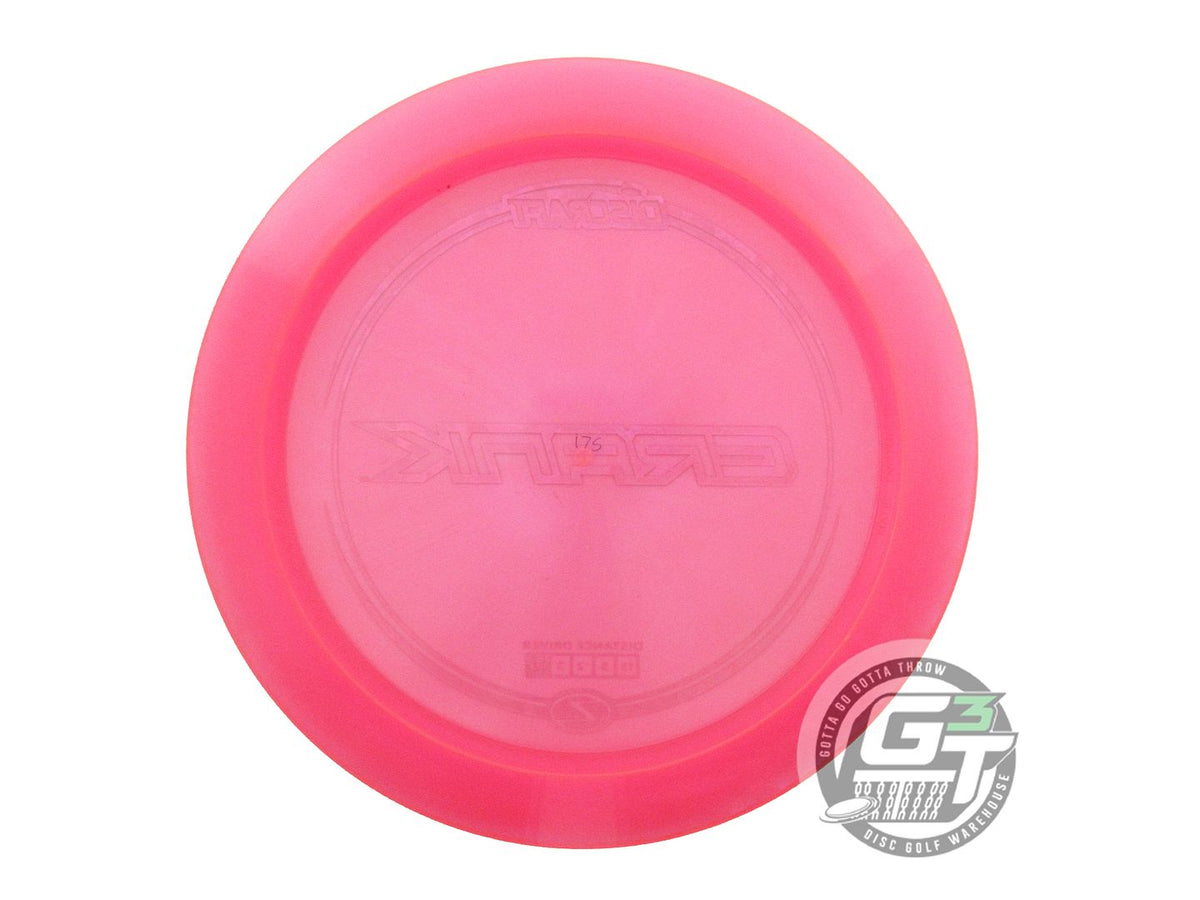 USED Discraft Z Crank 175g Pink Rainbow Shatter Foil Distance Driver Golf Disc