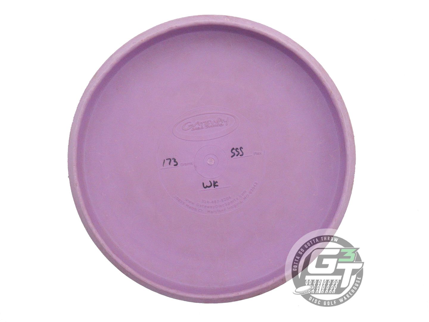 USED Gateway SureGrip SSS Warlock 173g Purple Blue Foil Putter Golf Disc