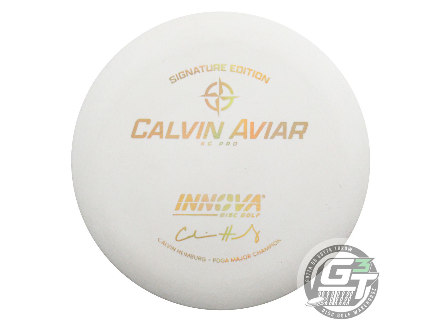 USED Innova [HEIMBURG] Pro KC Aviar 175g White Gold Holo Foil Putter Golf Disc
