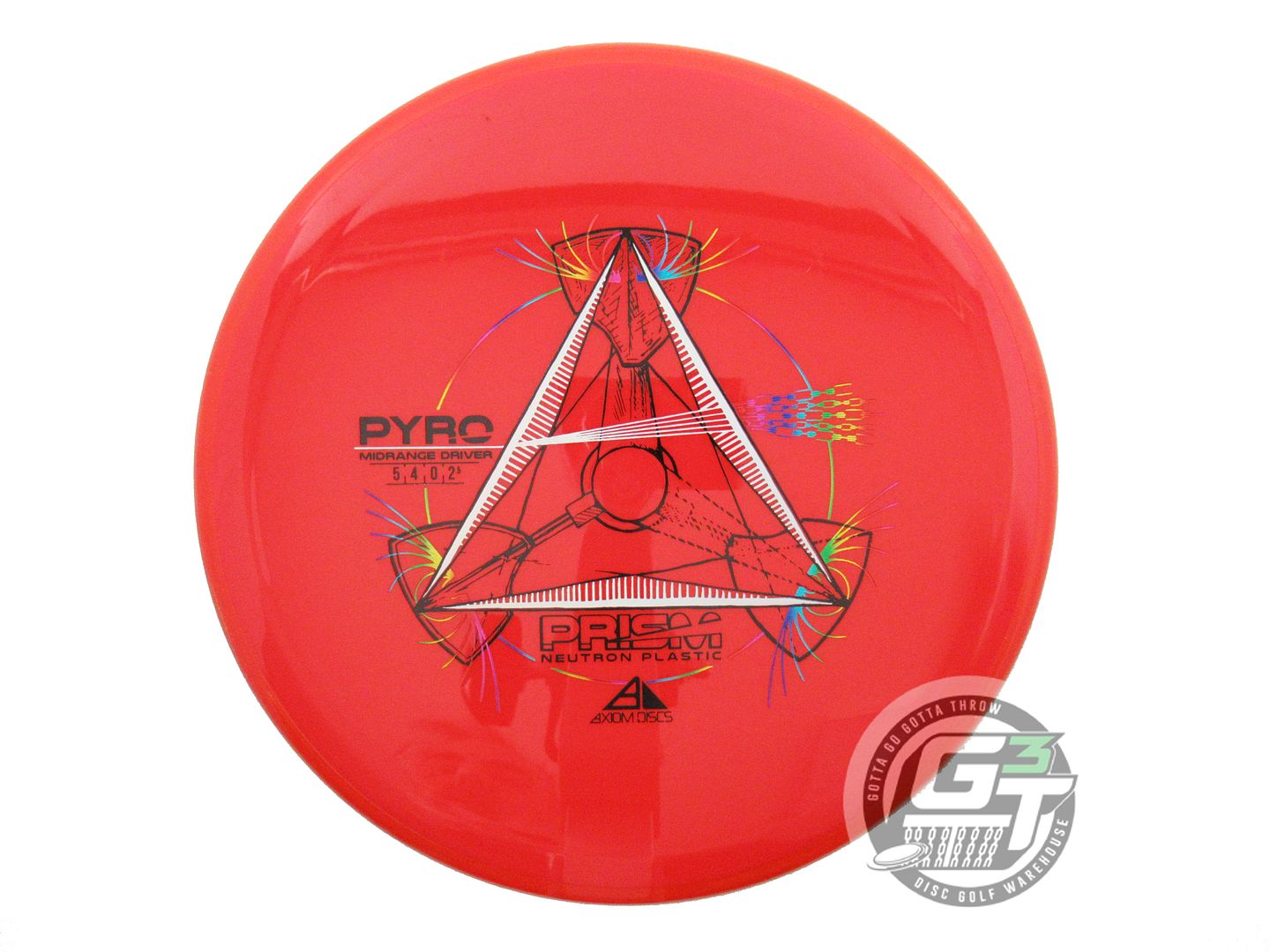 USED Axiom Discs Prism Neutron Pyro 172g Red Orange Rim Midrange Golf Disc