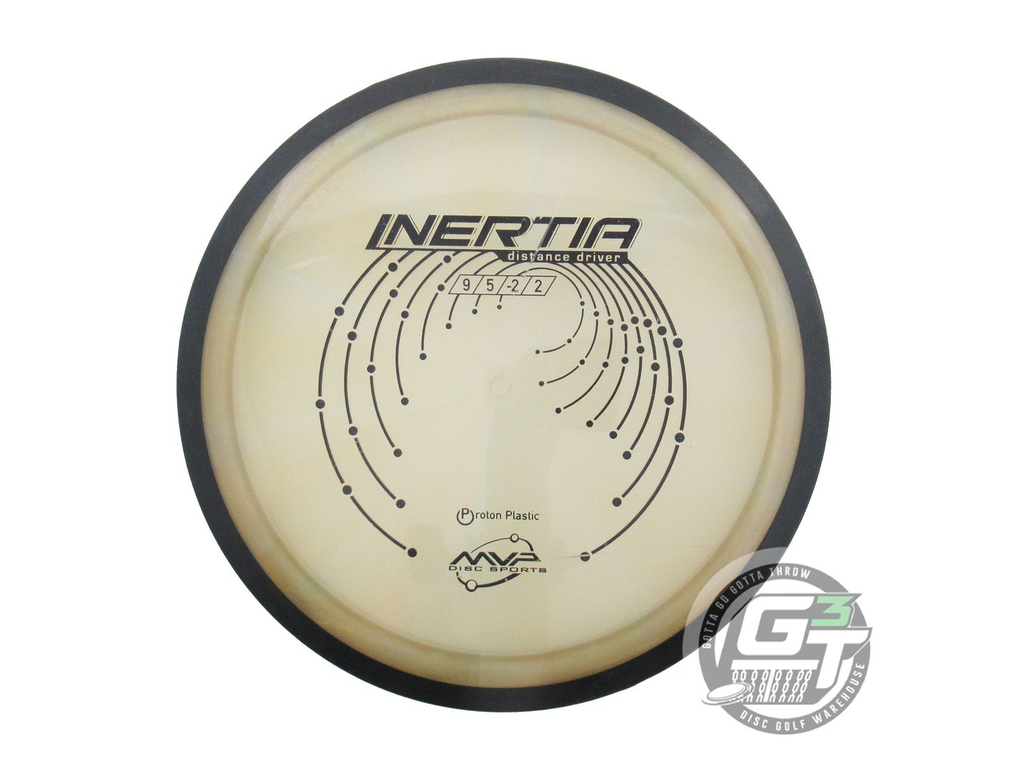 USED MVP Disc Sports Proton Inertia 174g Gold Shimmer Distance Driver Golf Disc