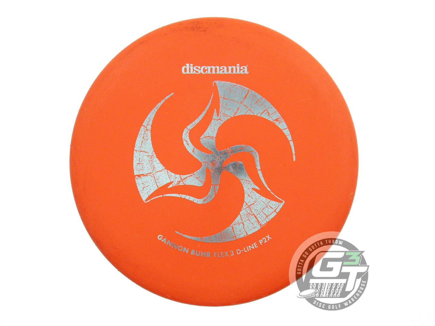 USED DiscMania [BUHR] DGPT D-Line Flex 3 P2x 173g Orange Silver Foil Putter Disc