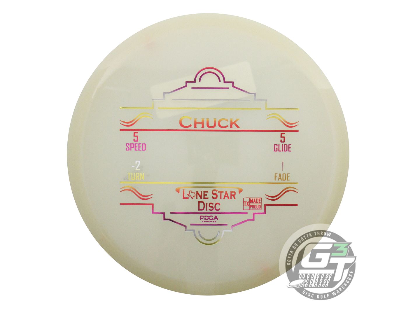 Lone Star Glow Alpha Chuck Midrange Golf Disc (Individually Listed)