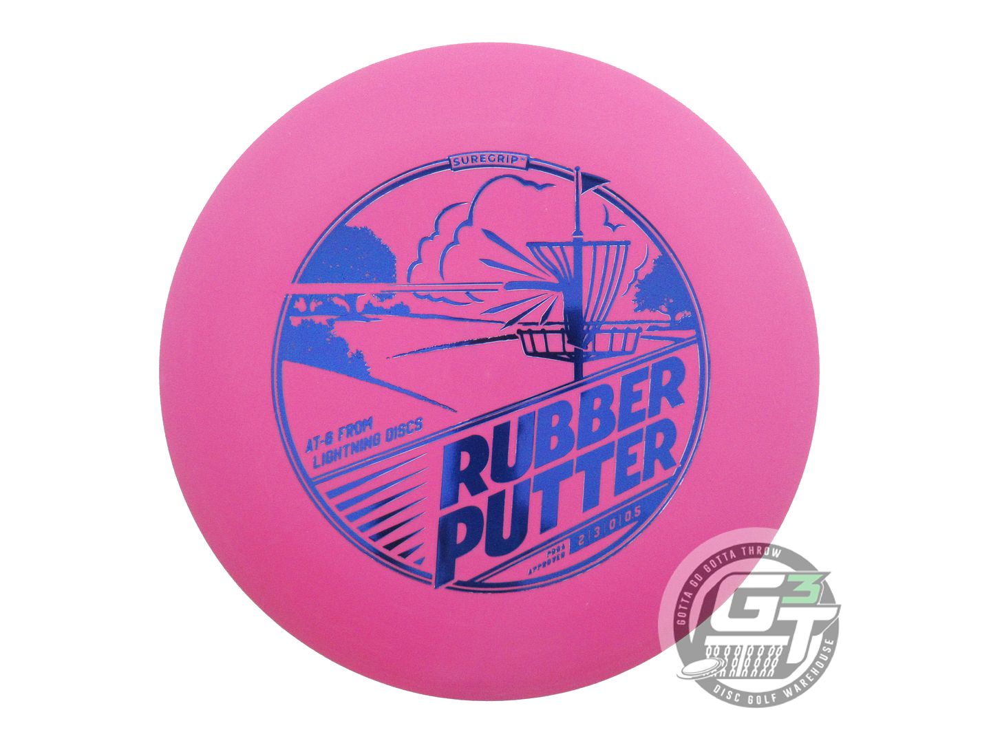 Lightning Sure Grip Rubber Putter Golf Disc (Individually Listed)