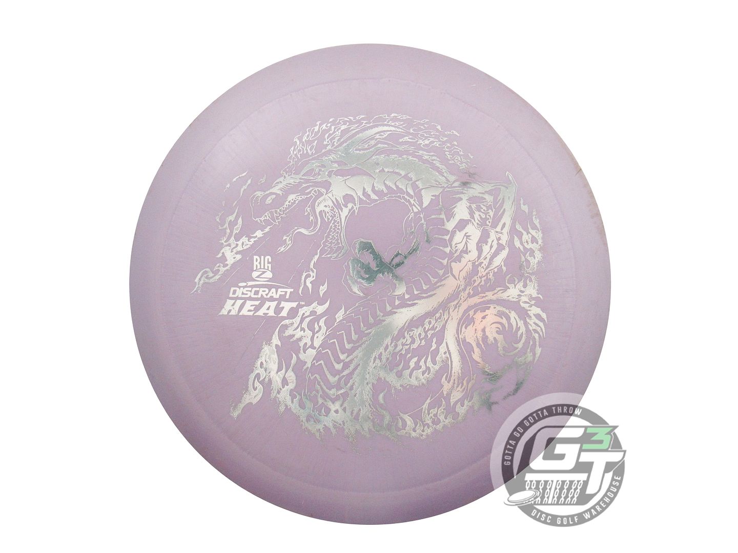 USED Discraft Big Z Heat 173g Lilac Silver Foil Distance Driver Golf Disc