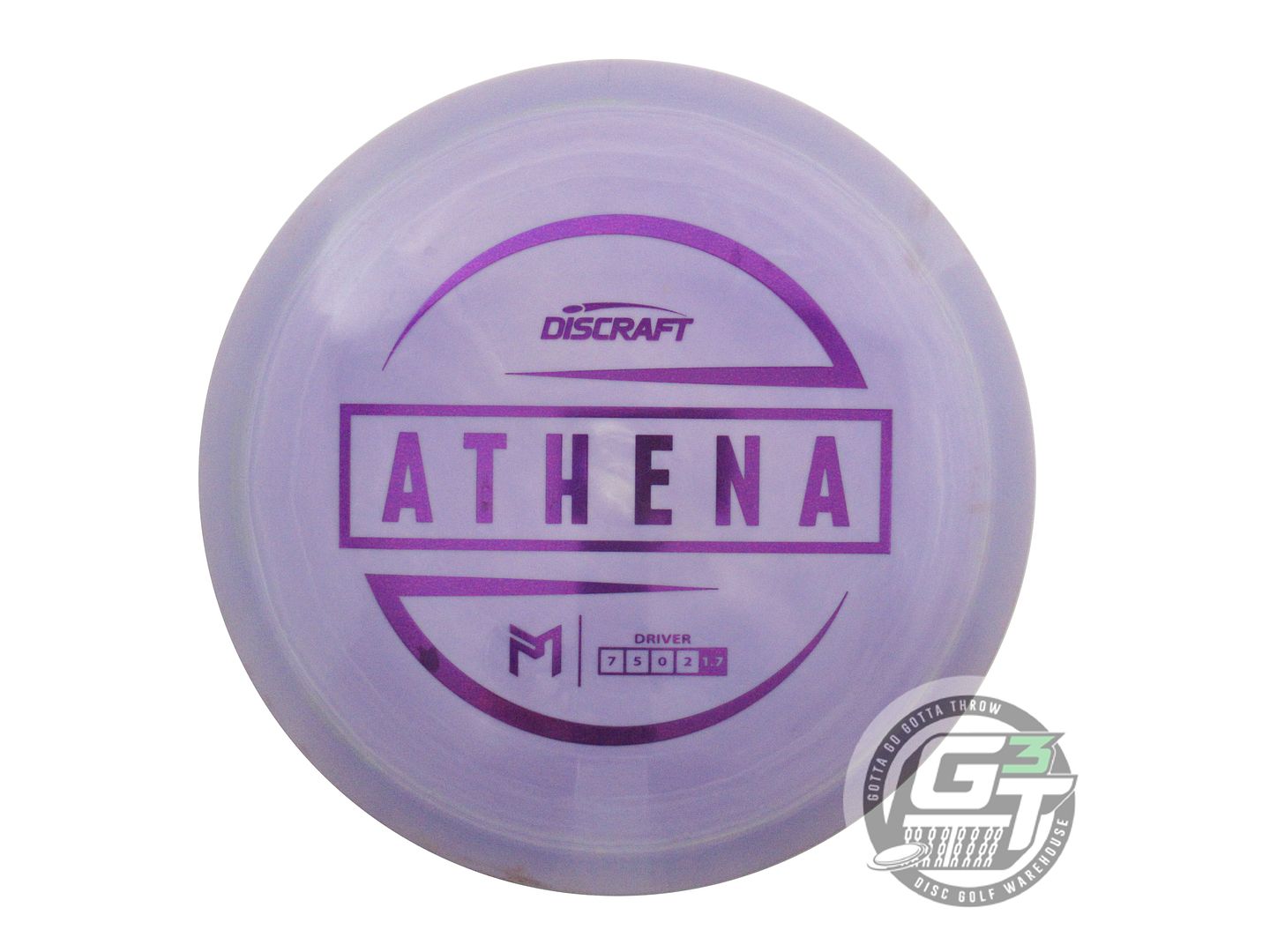 USED Discraft [McBETH] ESP Athena 173g Lilac Purple Foil Driver Golf Disc