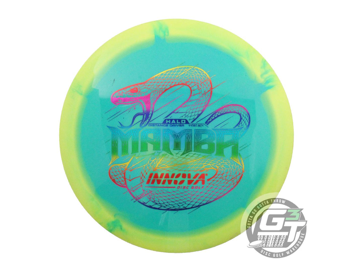 USED Innova Halo Star Mamba 168g Yellow-Teal Distance Driver Golf Disc