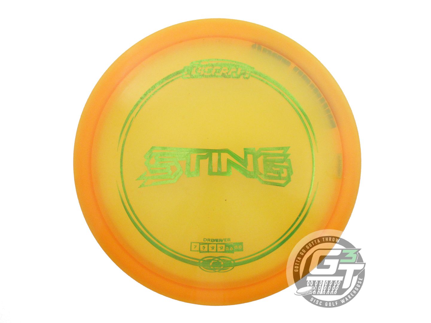 USED Discraft X-OUT Z Sting 174g Marigold Fairway Driver Golf Disc