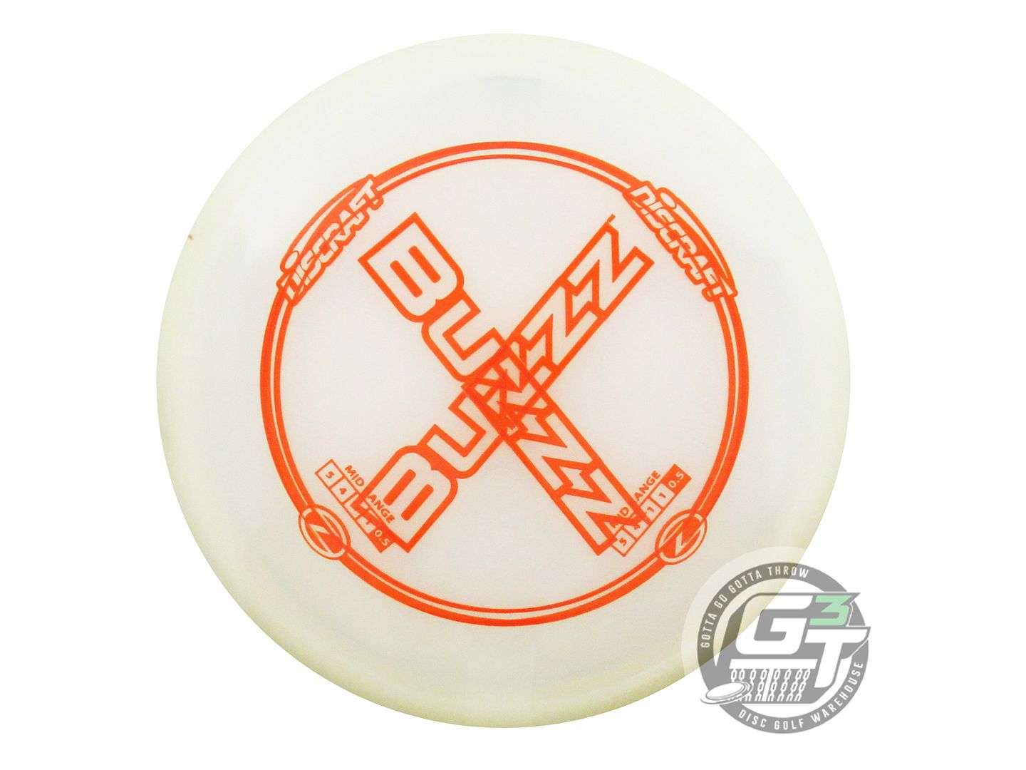 NOS Discraft X-OUT Z Buzzz 182g White Midrange Golf Disc