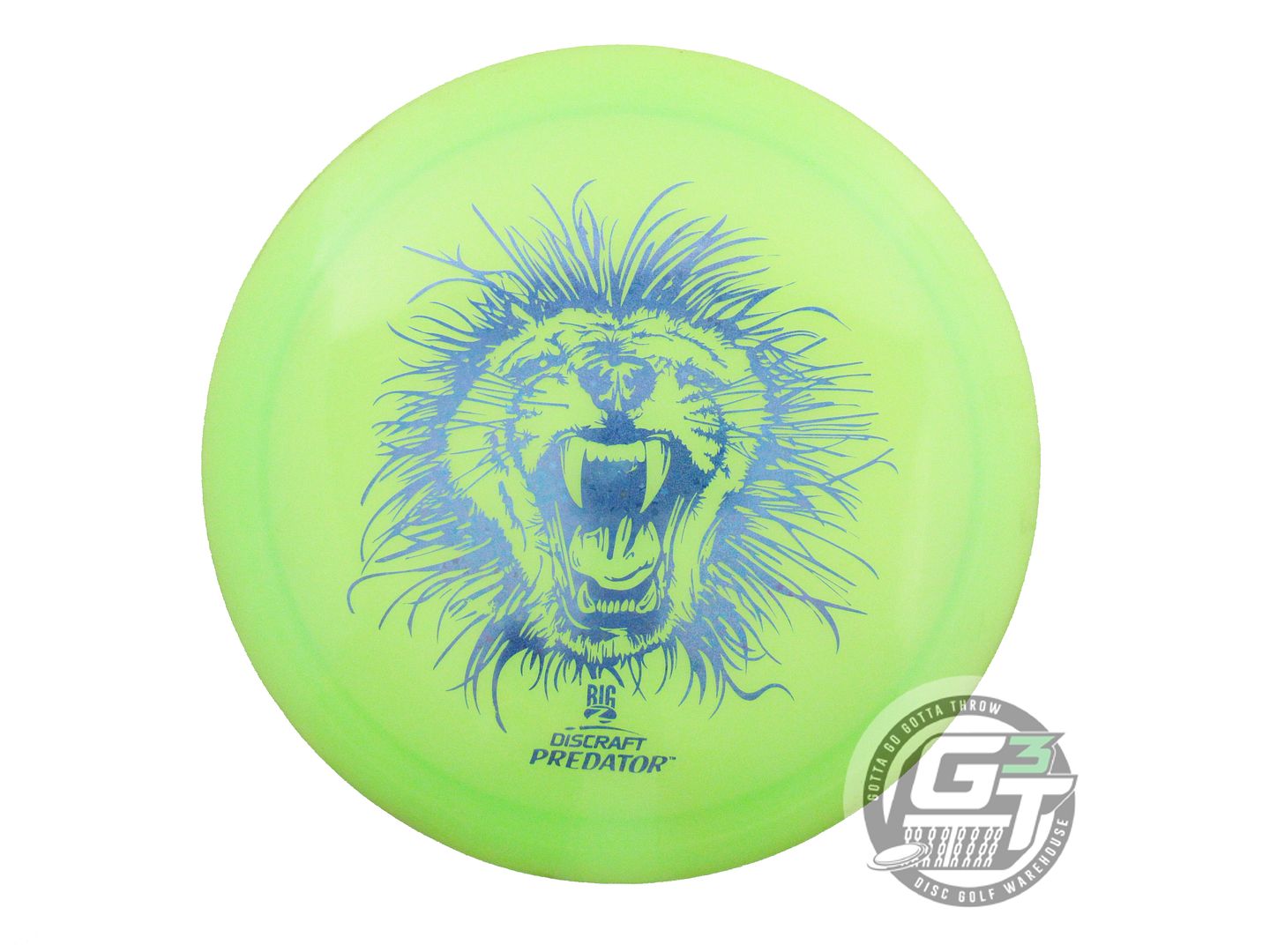 USED Discraft Big Z Predator 174g Lime Blue Star Foil Fairway Driver Golf Disc