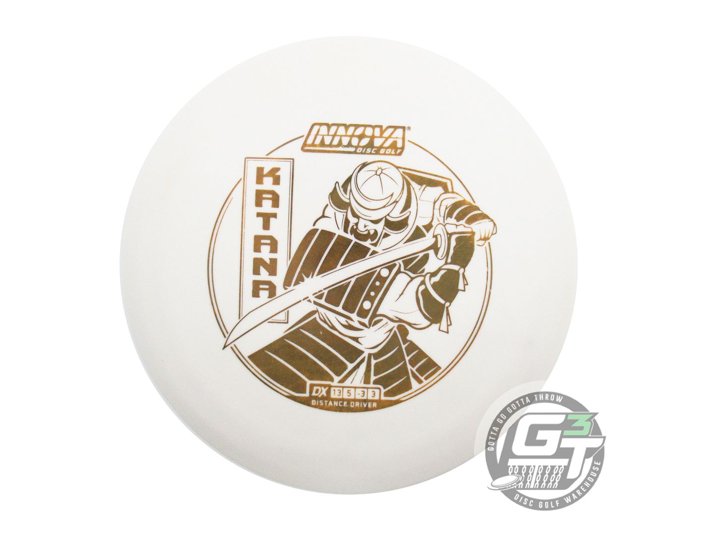 USED Innova DX Katana 173g White Brown Stamp Distance Driver Golf Disc