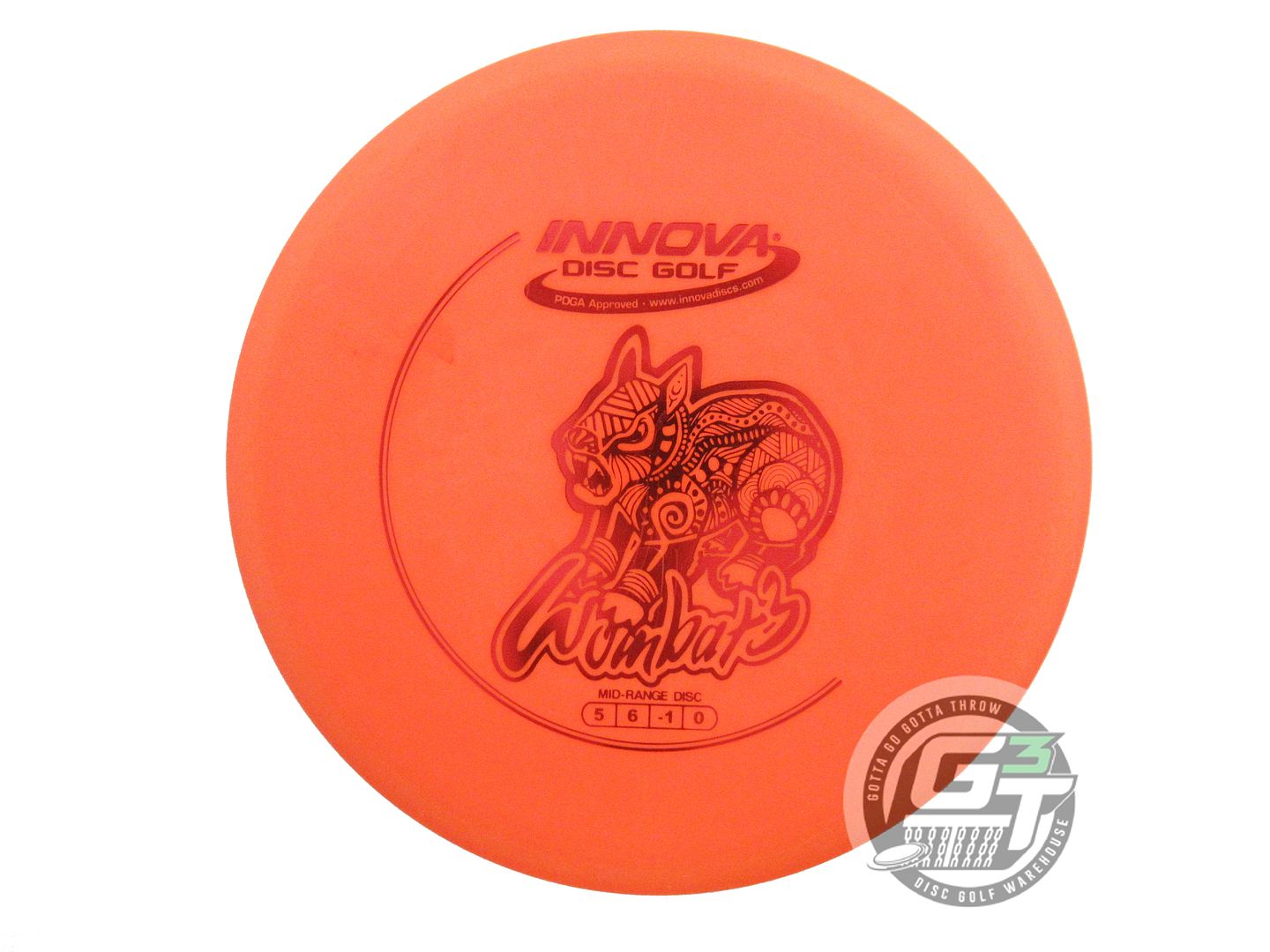 USED Innova DX Wombat3 176g Orange Red Foil Midrange Golf Disc