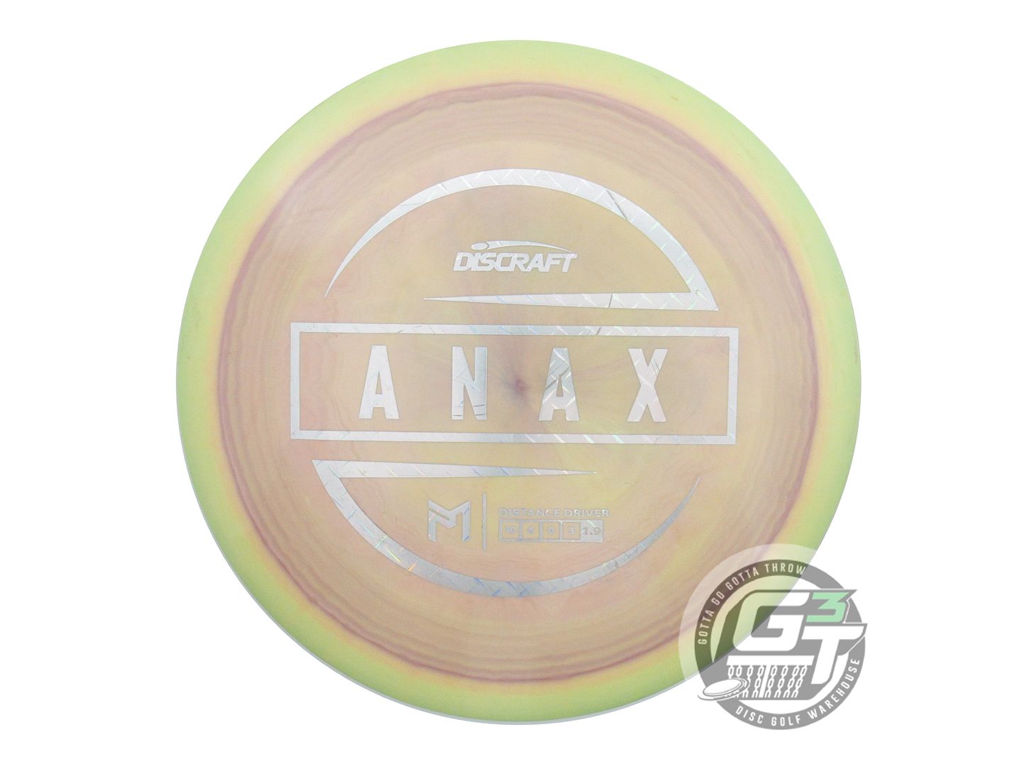 USED Discraft [McBETH] ESP Anax 175g Lime-Purple Diamond Plate Driver Golf Disc
