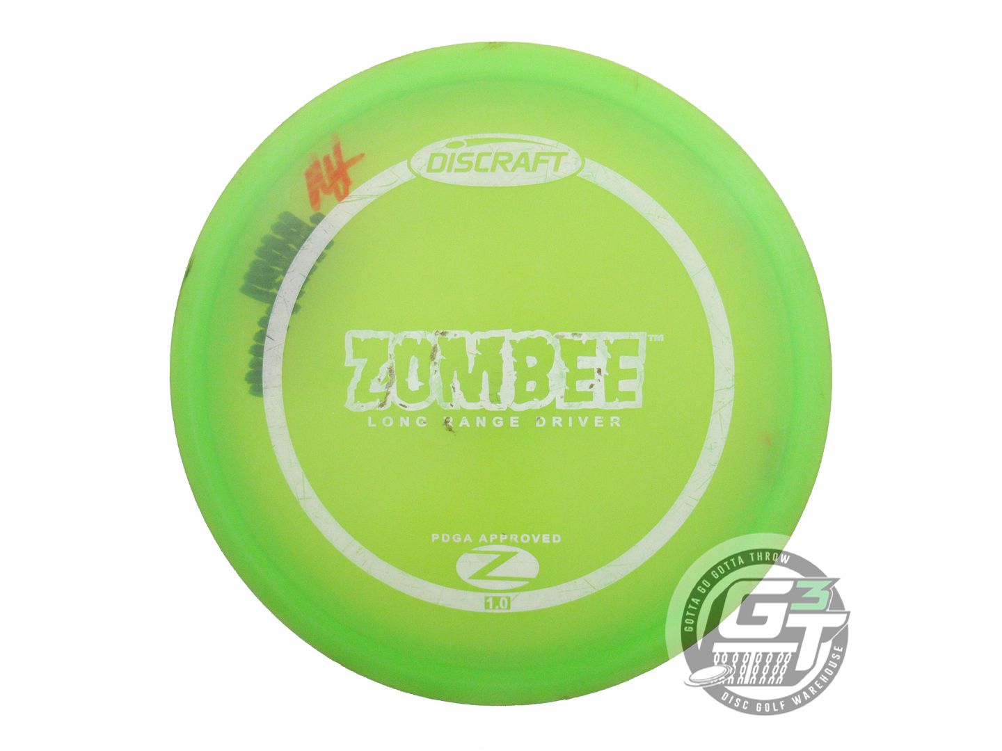 USED Discraft Z Zombee 177g Lime White Stamp PFN OOP Fairway Driver Golf Disc