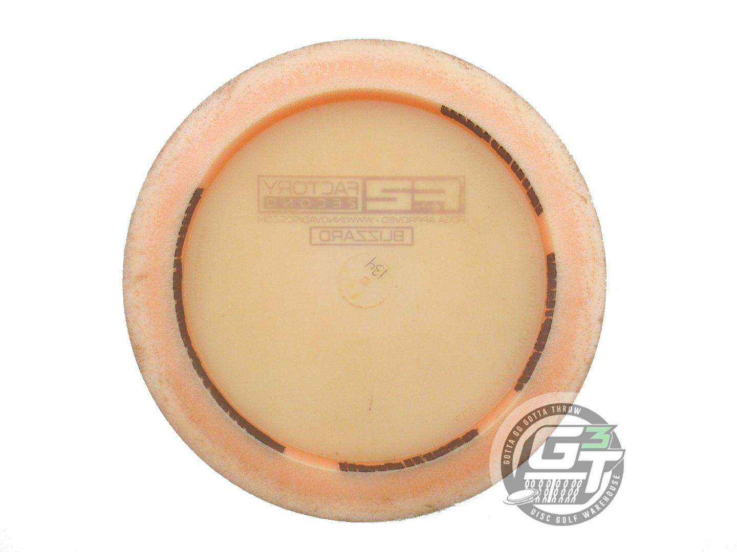 USED Innova X-OUT Blizzard Boss 134g Peach Distance Driver Golf Disc