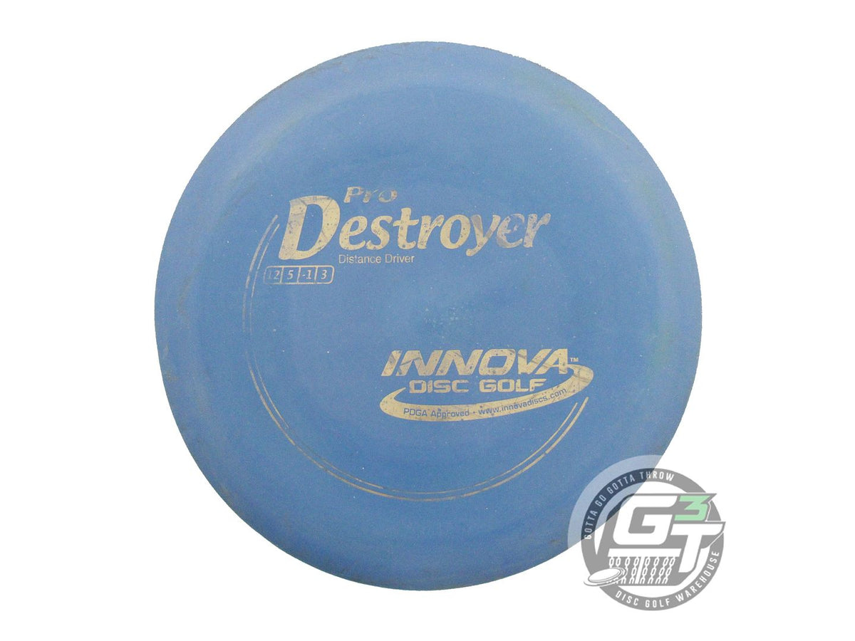 USED Innova Pro Destroyer 175g Blue Gold Foil Distance Driver Golf Disc